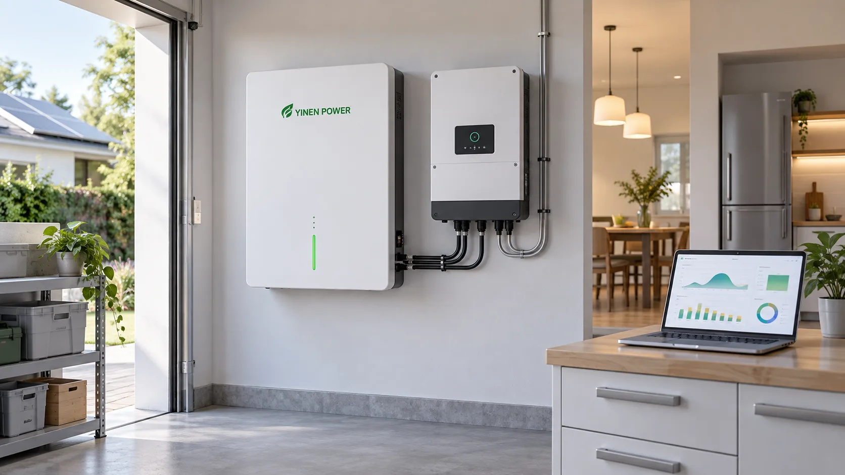 YINEN home battery and hybrid inverter for solar storage sizing