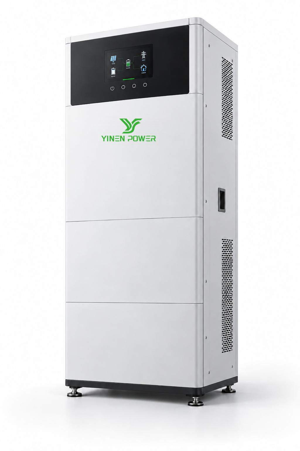Three-phase YINEN integrated grid inverter energy storage unit with official YINEN POWER logo