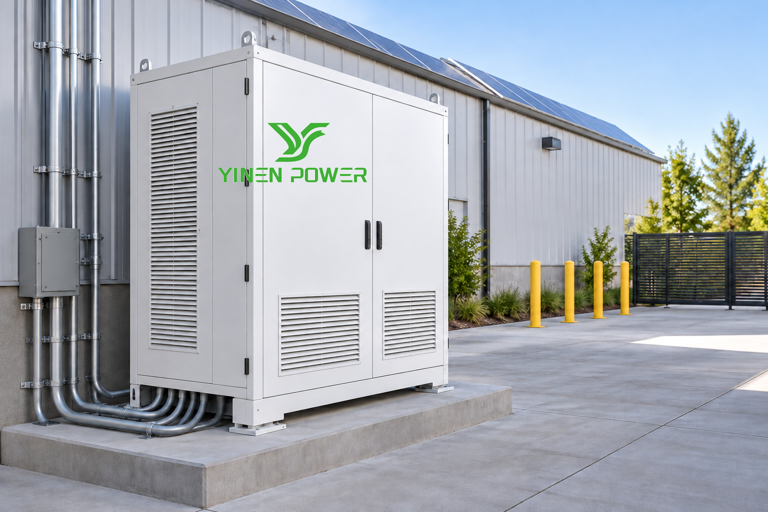 YINEN POWER commercial battery energy storage system with outdoor service access